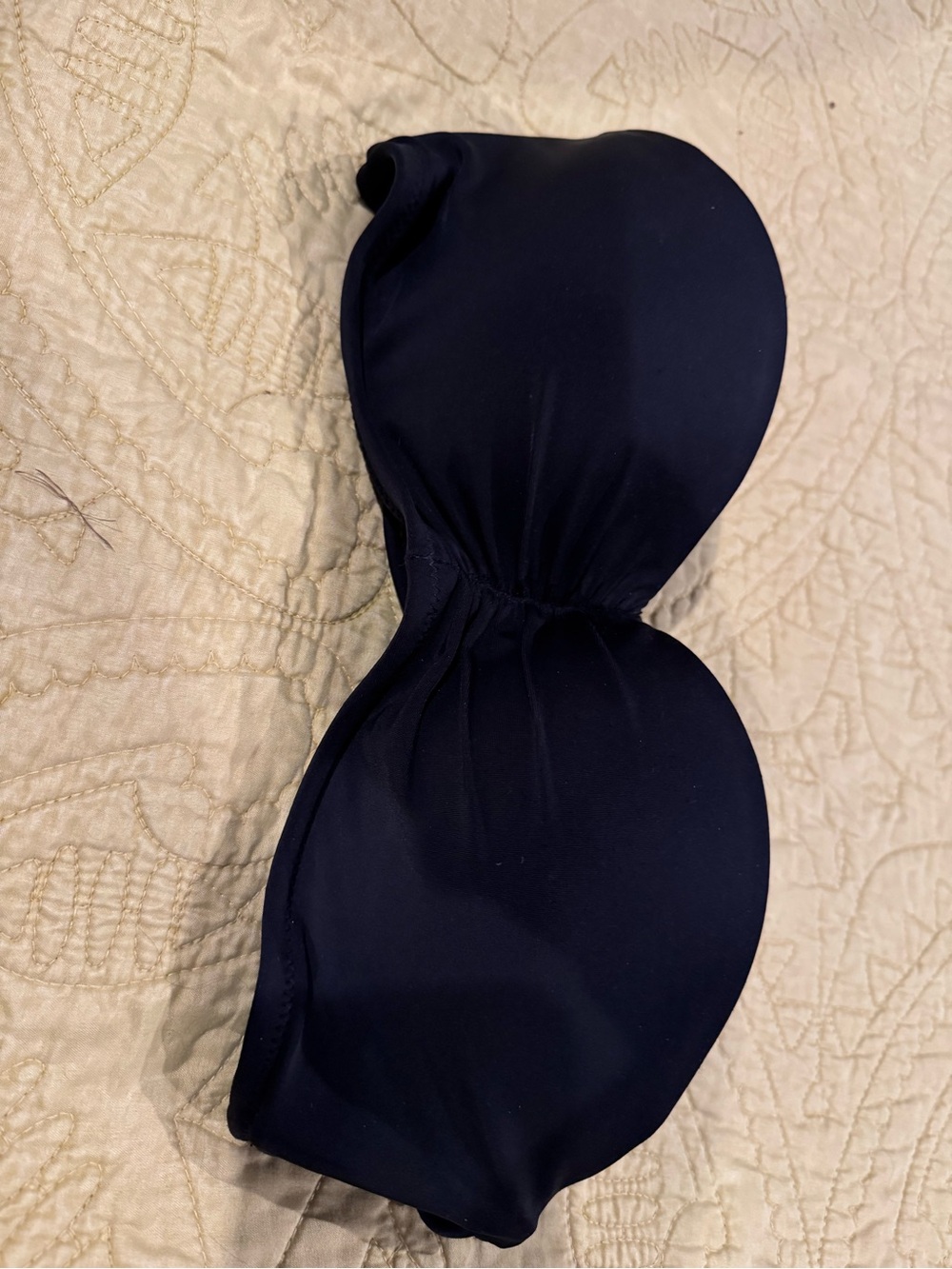 Strapless Underwire Bikini Swim Top - black